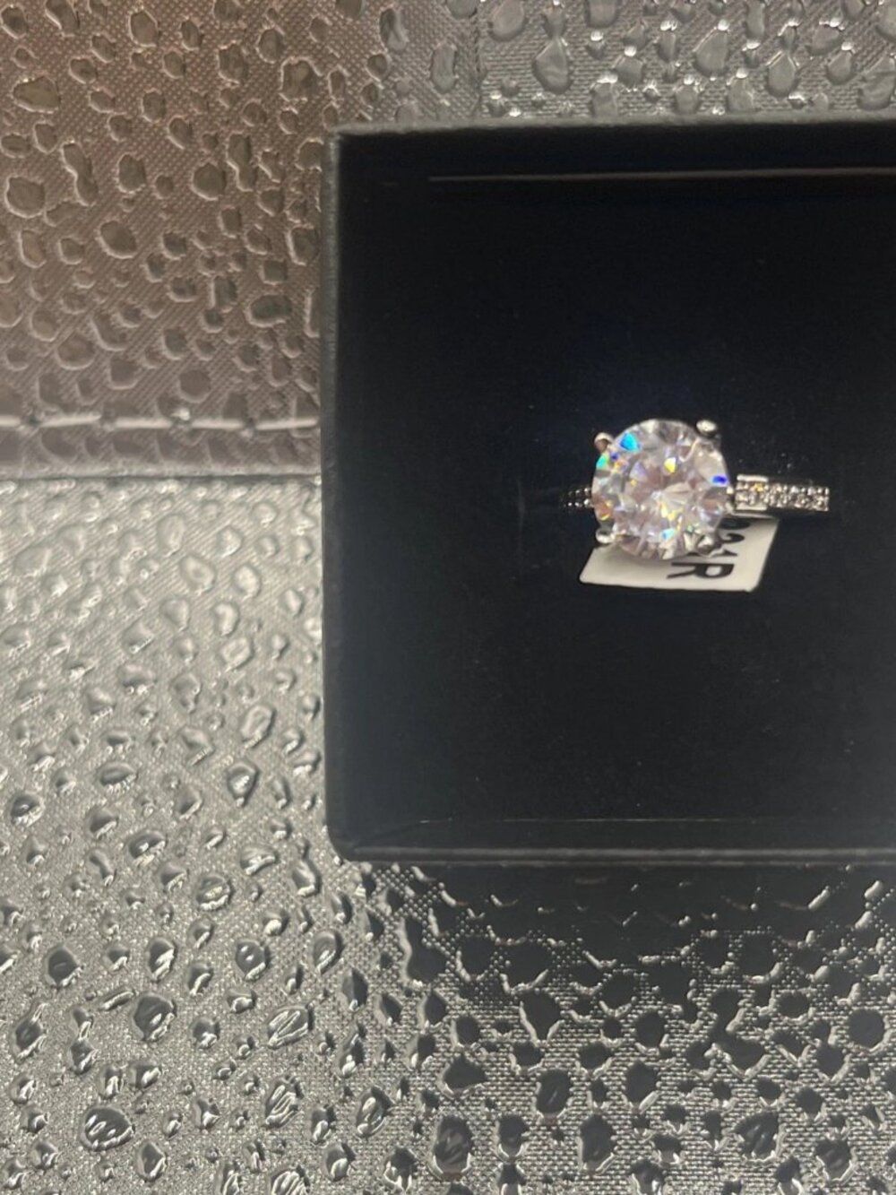4.5ct Rhodium Plated Ring Size 6